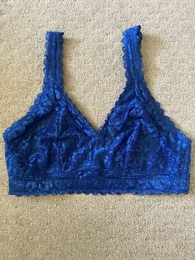 Parfait blue lace Adriana wireless bra/bralette, 38DD